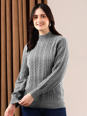 Kotty Women High Neck Pullover Sweater