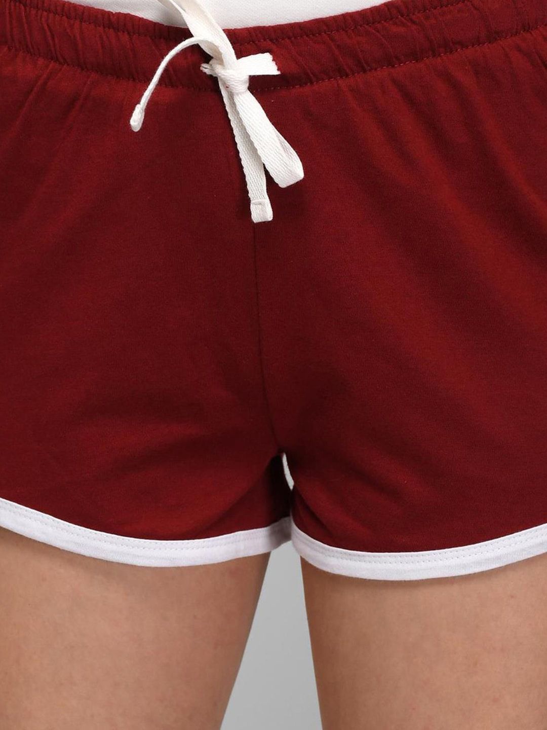 Kotty Women Pack Of 2 Slim Fit Low-Rise Hot Pants Shorts