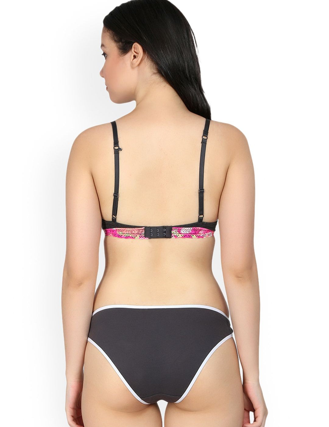 Kotty Women Black & Pink Lingerie Set KTTIW115