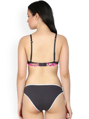 Kotty Women Black & Pink Lingerie Set KTTIW115