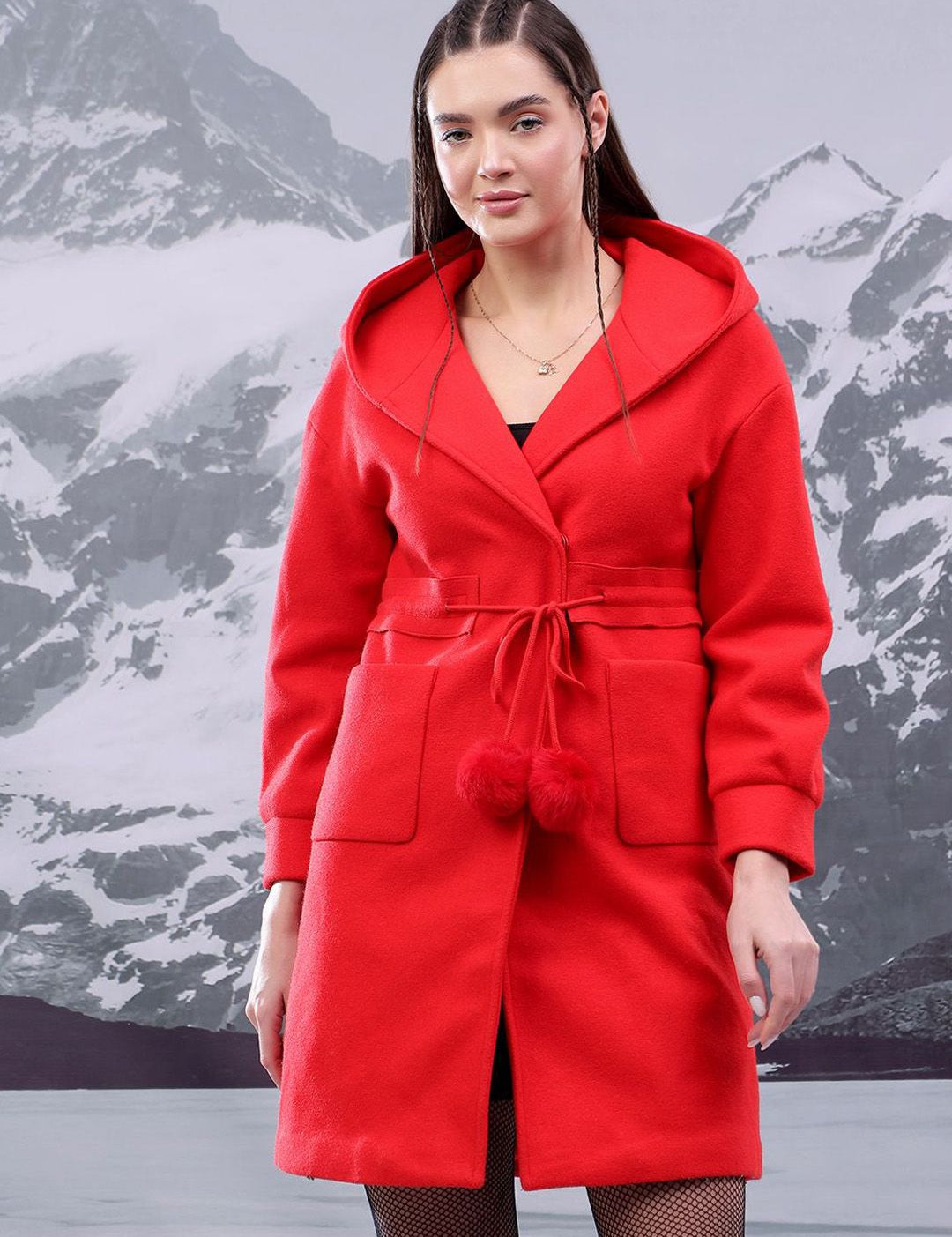 Kotty Women Hooded Overcoat