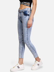 Kotty Women Blue Skinny Fit High-Rise Clean Look Jeans