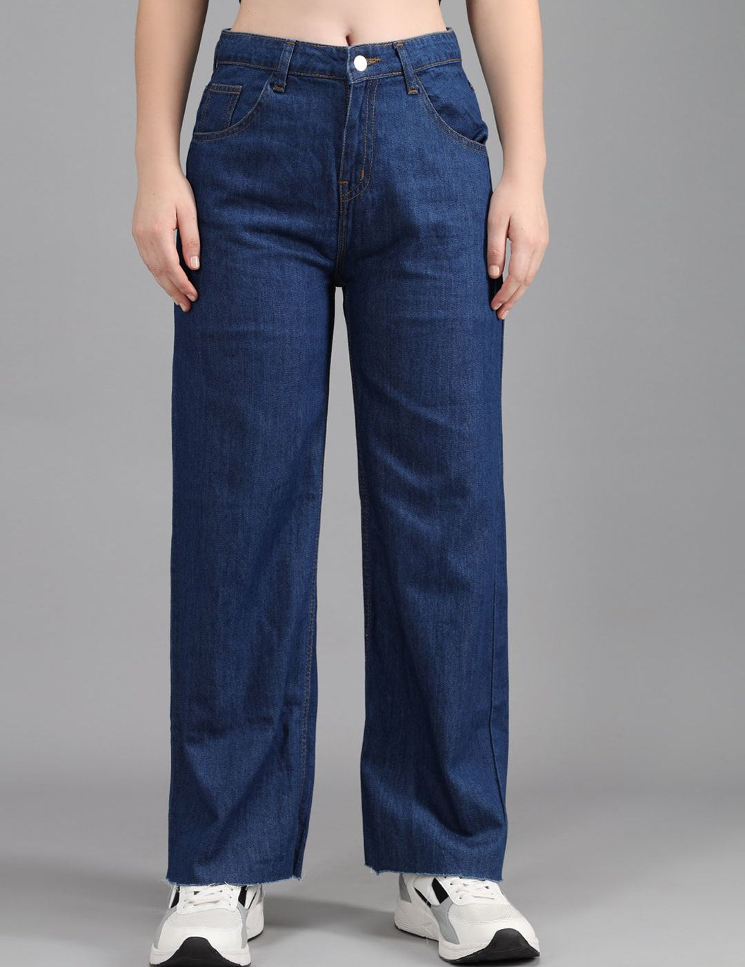 Kotty Women Blue Flared High-Rise Jeans