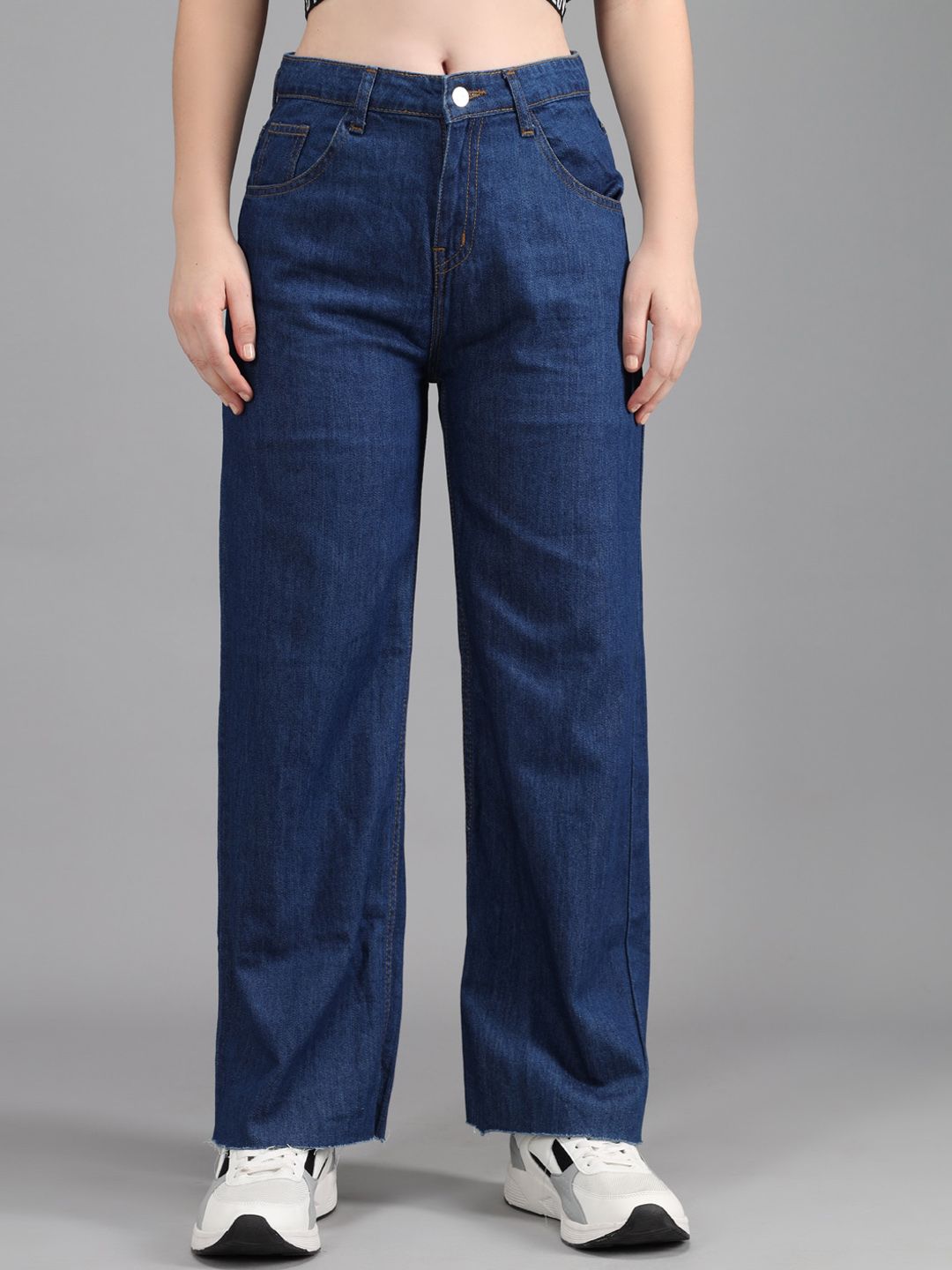 Kotty Women Blue Flared High-Rise Jeans