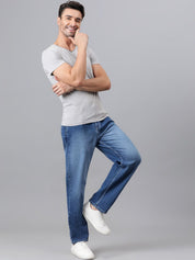 Kotty Men Jean Low-Rise Clean Look Heavy Fade Stretchable Jeans