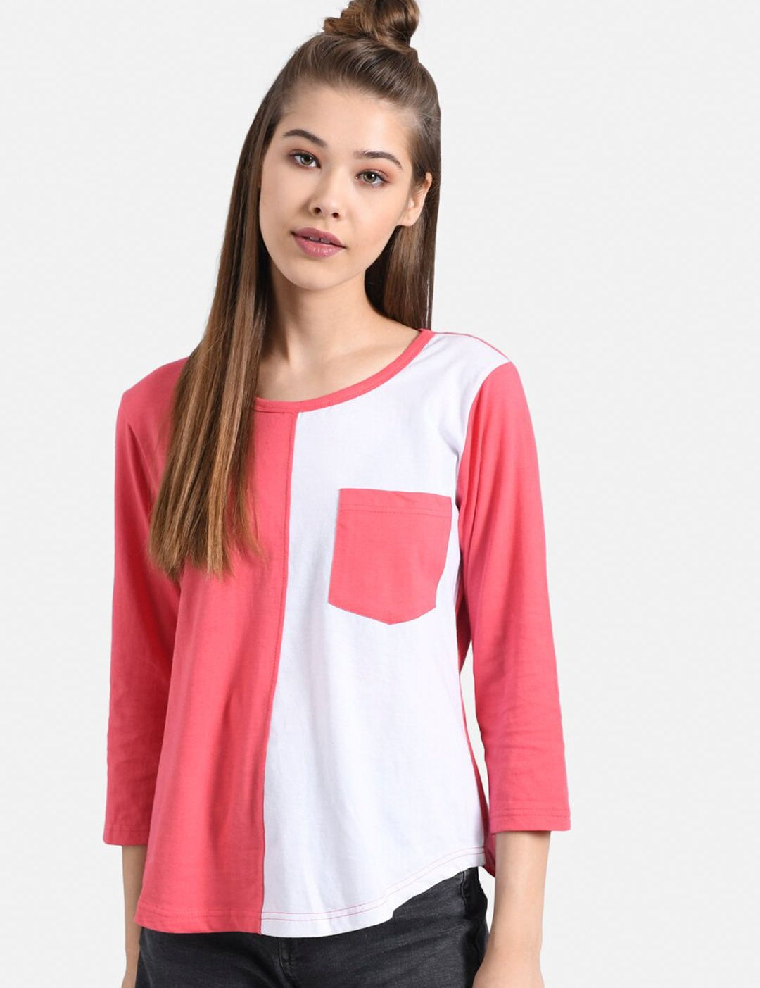 Kotty Women Set of 2 Round Neck T-shirts