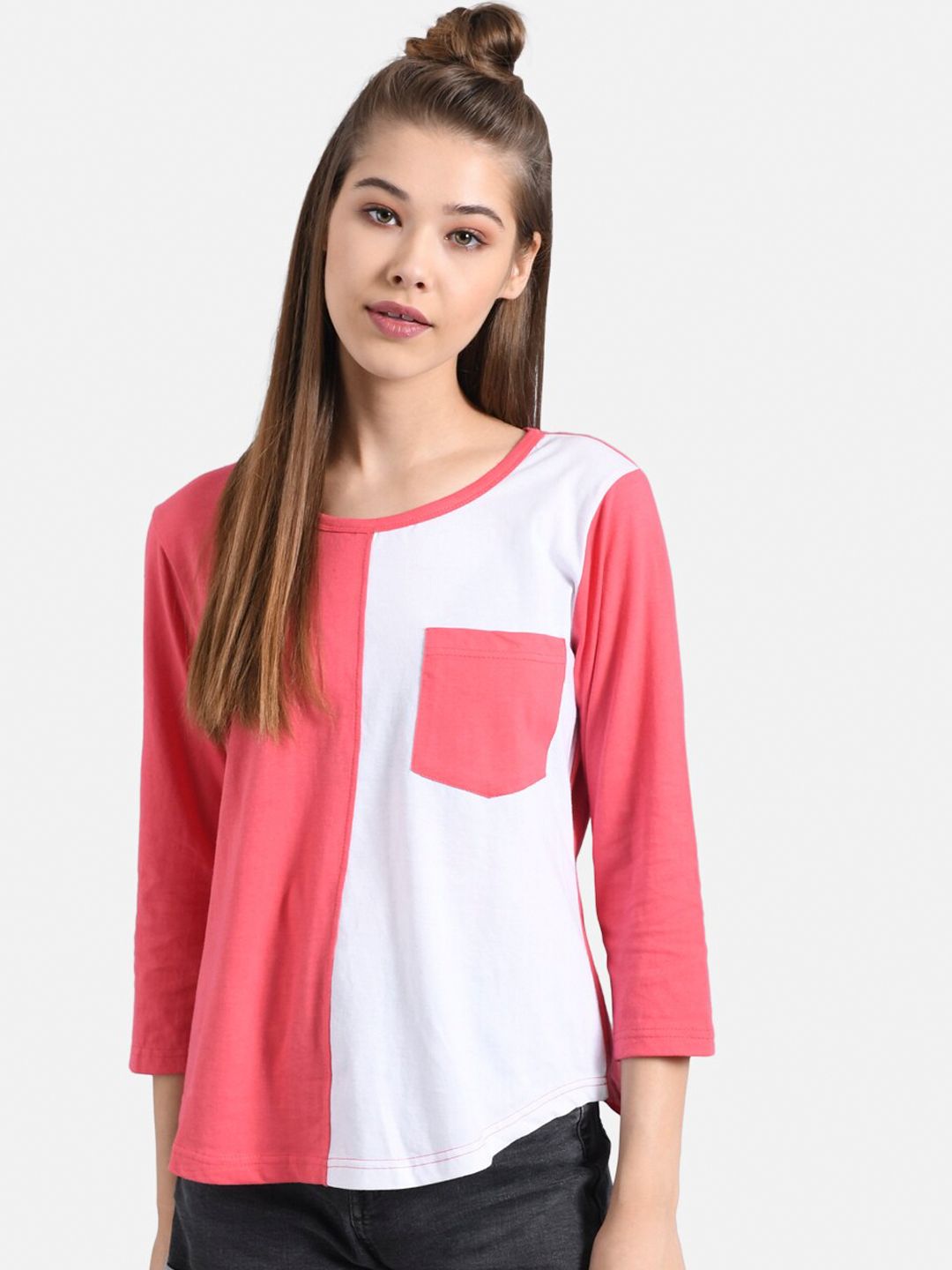 Kotty Women Set of 2 Round Neck T-shirts