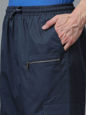 Kotty Men Relaxed Low-Rise Easy Wash Cargos Trousers