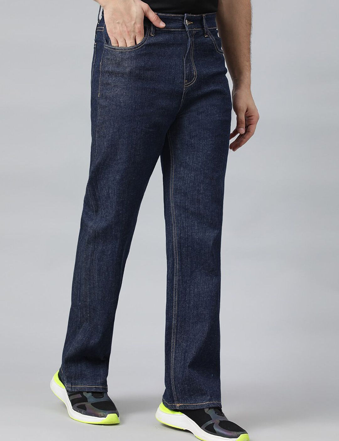 Kotty Men Blue Jean Cotton Low-Rise Stretchable Jeans