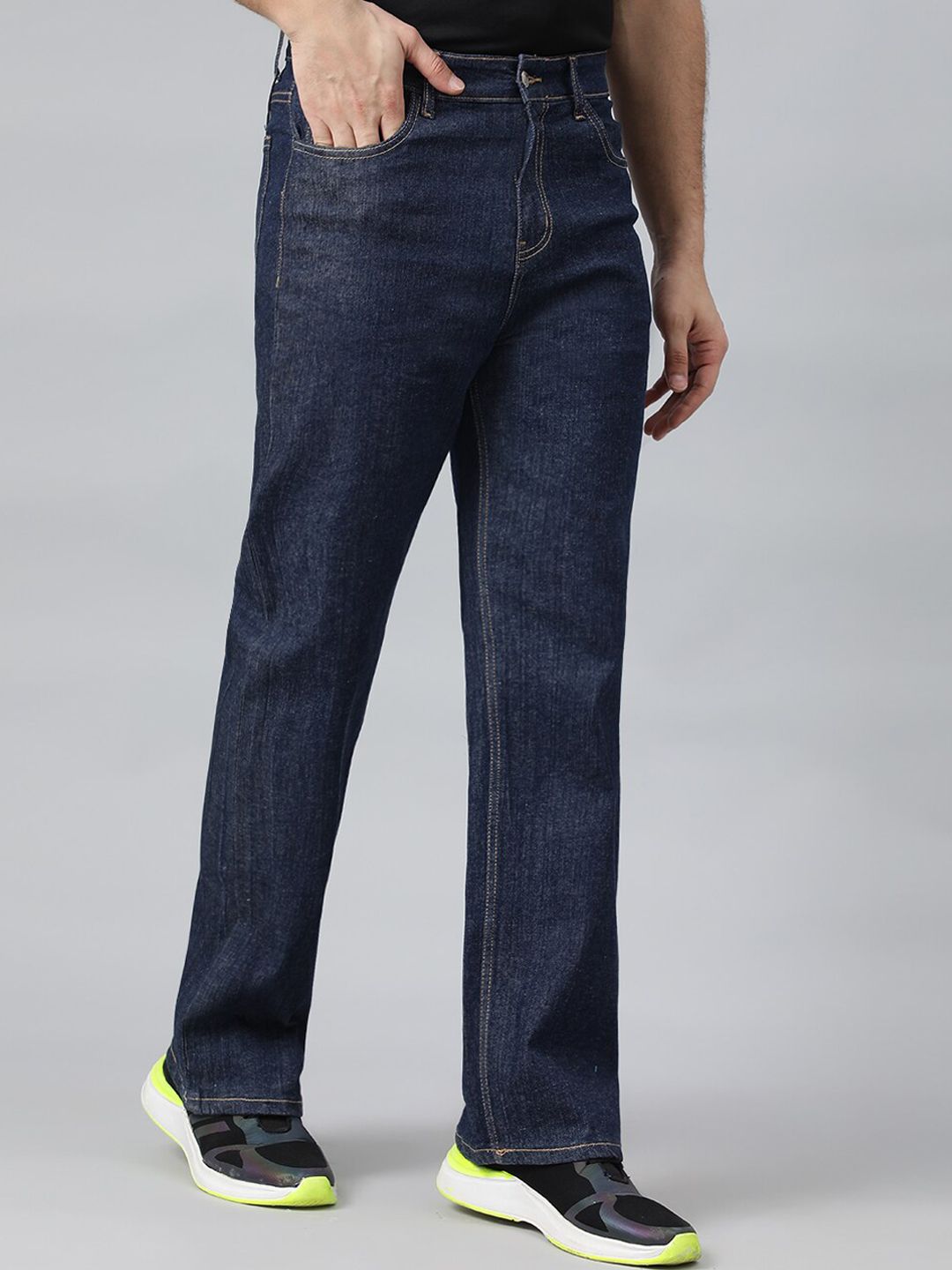 Kotty Men Blue Jean Cotton Low-Rise Stretchable Jeans