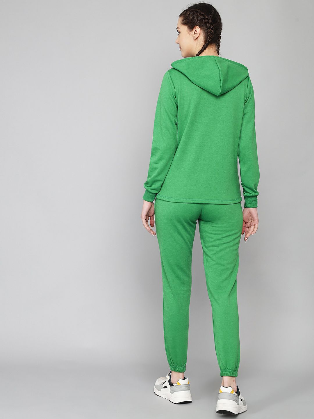 Kotty Women Green Hooded Co-Ord Set 