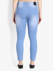 Kotty Women Blue Skinny Fit High-Rise Clean Look Stretchable Jeans