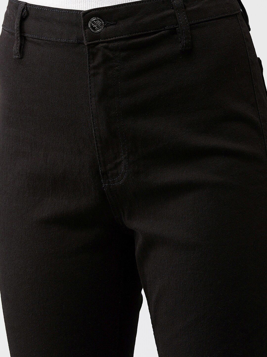 Kotty Women Black Skinny Fit High-Rise Clean Look Jeans