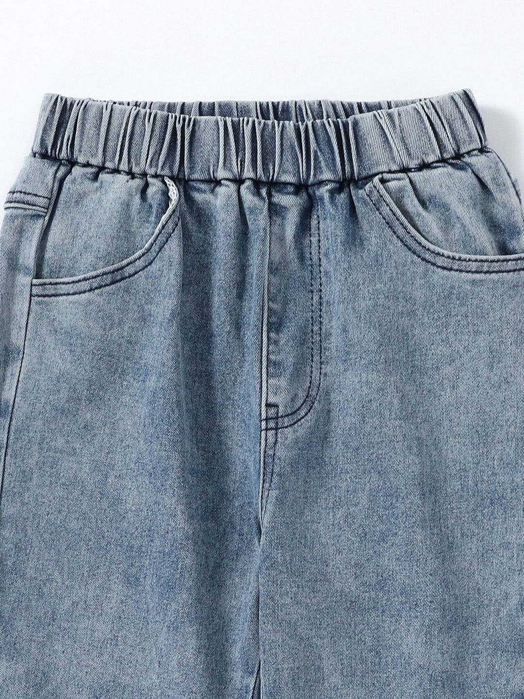 Kotty Girls Blue & White Jean Light Fade Jeans