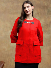 Kotty Women Long Sleeves Regular Fit Overcoat