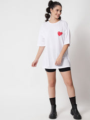 Kotty Women White Oversized T-shirt