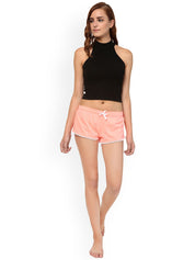 Kotty Women Pink Solid Lounge Shorts