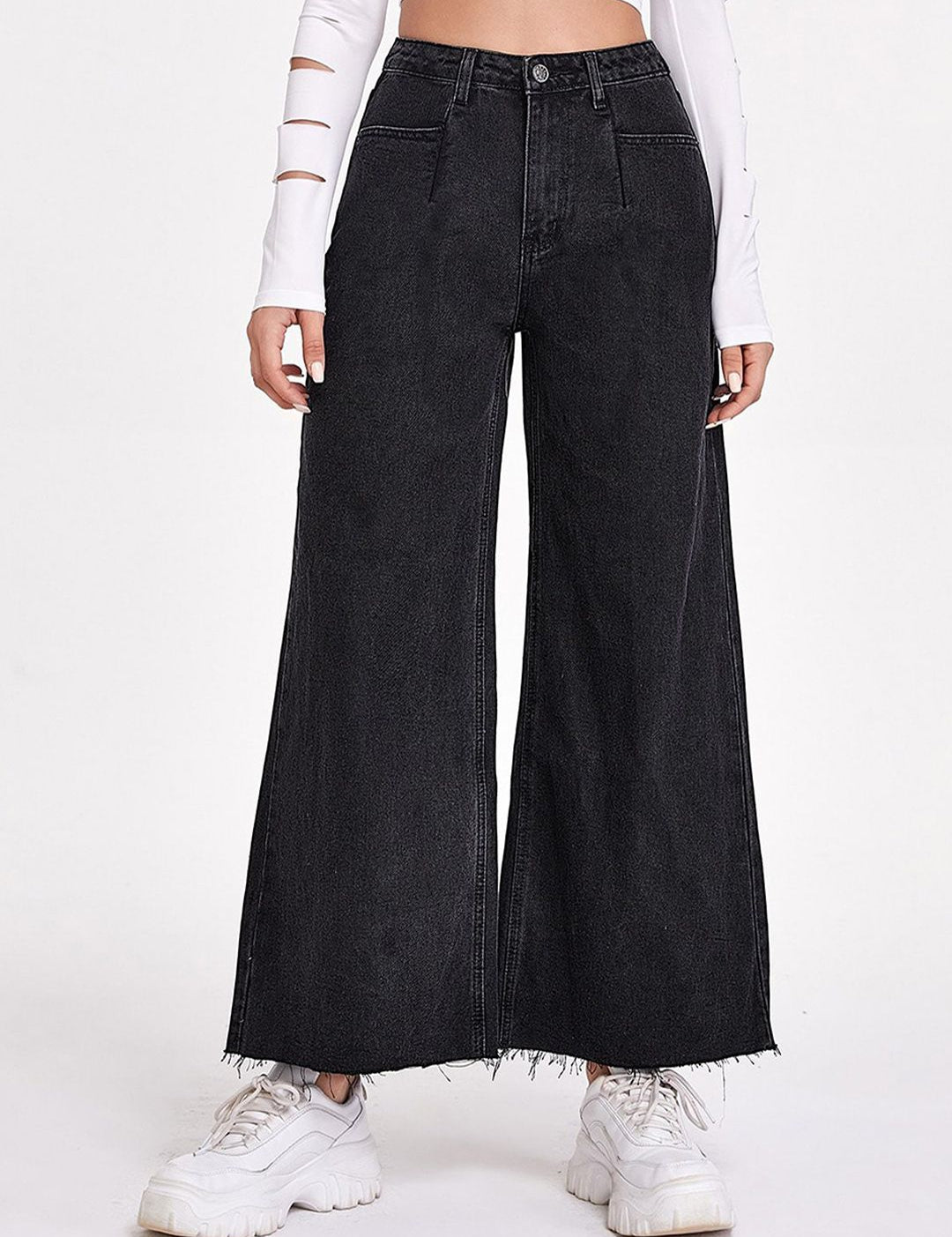 Kotty Women Jean Flared High-Rise Stretchable Jeans