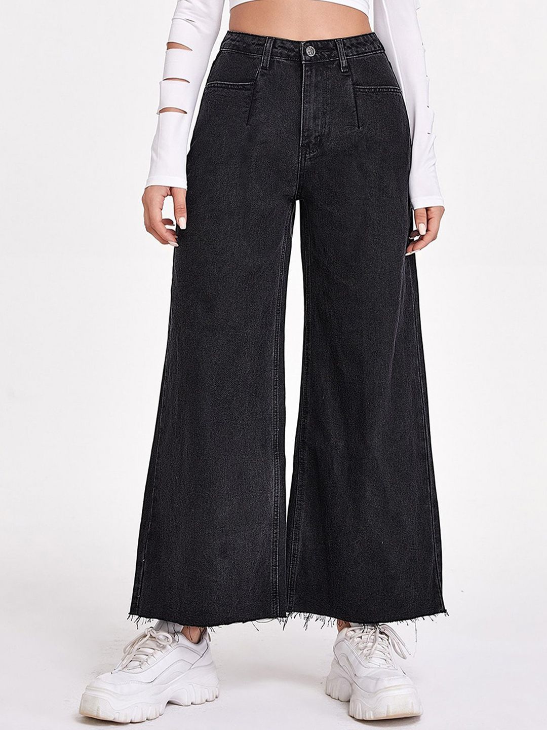 Kotty Women Jean Flared High-Rise Stretchable Jeans