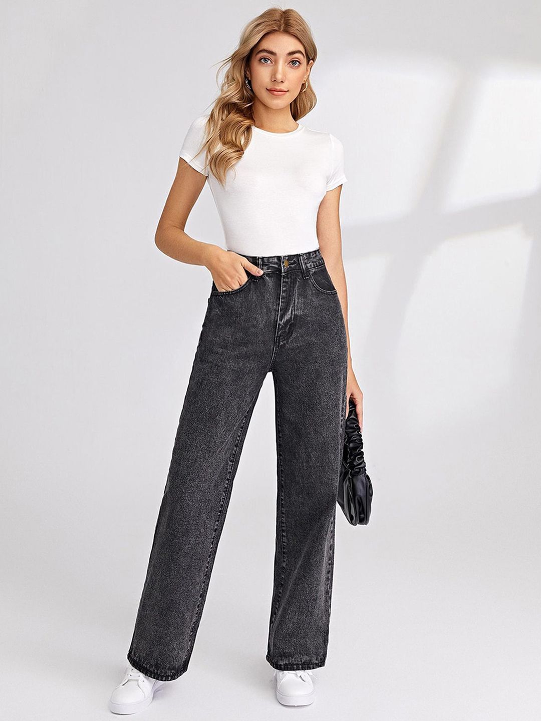 Kotty Women Pack Of 2 Straight Fit High-Rise Stretchable Jeans