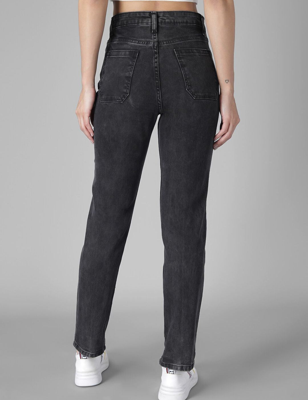 Kotty Women Black Skinny Fit High-Rise Clean Look Jeans