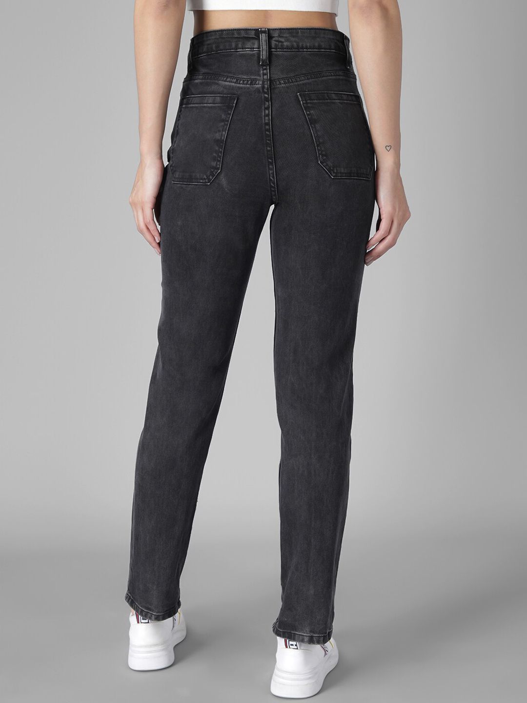 Kotty Women Black Skinny Fit High-Rise Clean Look Jeans