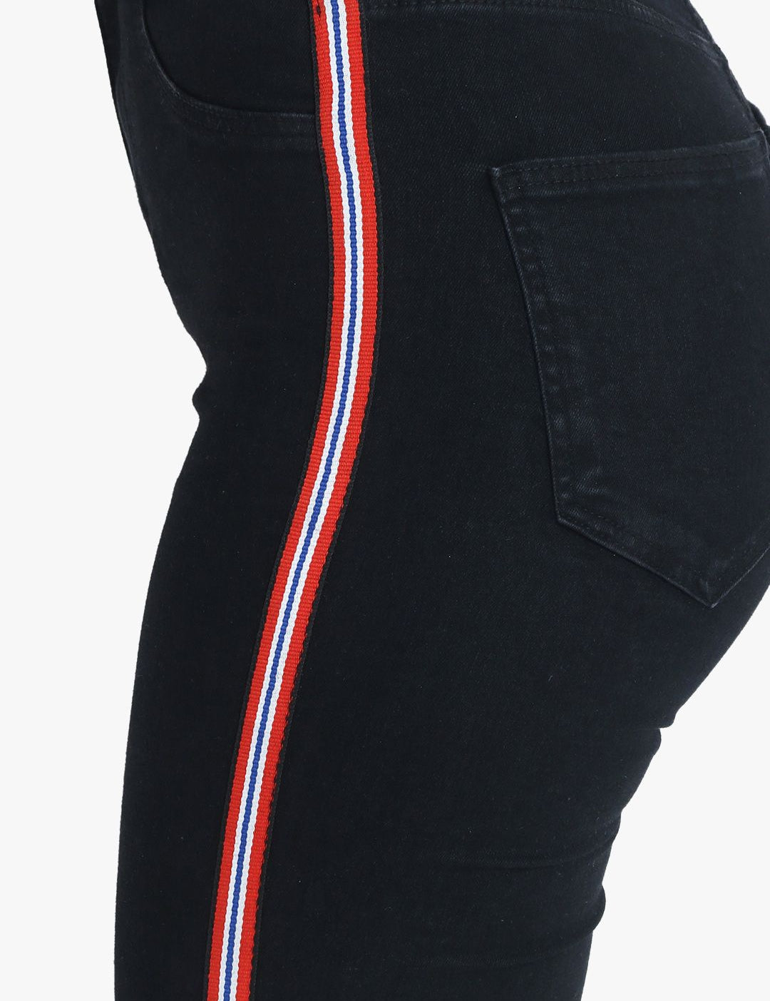 Kotty Women Black Skinny Fit High-Rise Slash Knee Stretchable Jeans