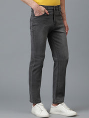 Kotty Men Jean Slim Fit Low-Rise Light Fade Stretchable Jeans