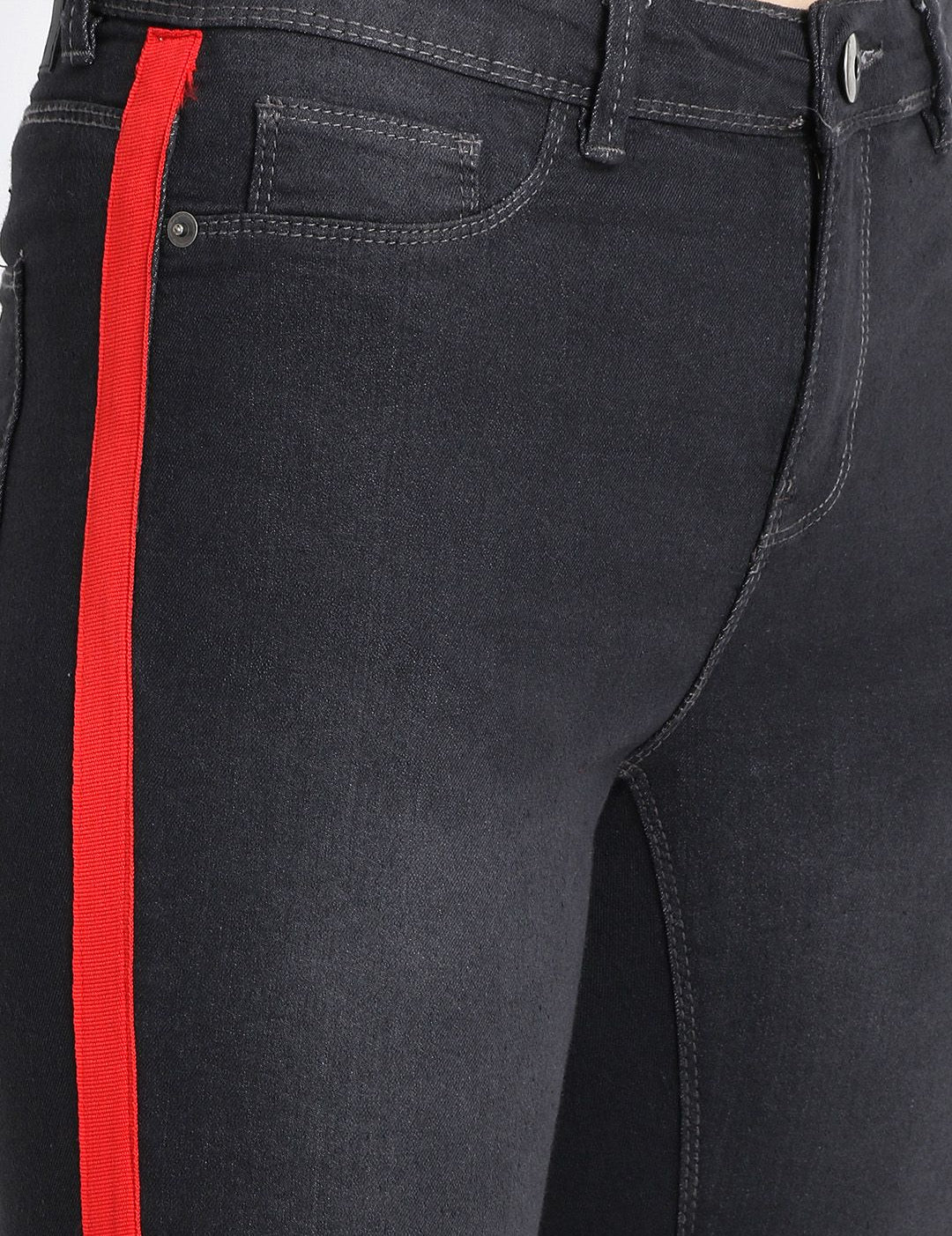 Kotty Women Black Skinny Fit High-Rise Clean Look Jeans