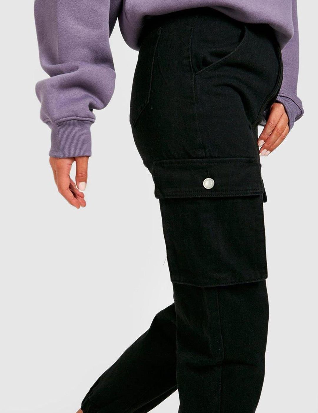 Kotty Women Black Jean Jogger High Rise Clean Look Stretchable Jeans