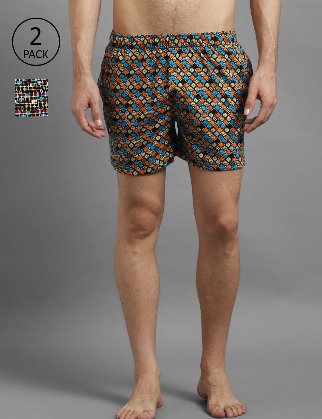Kotty Men Pack Of 2 Printed Boxers