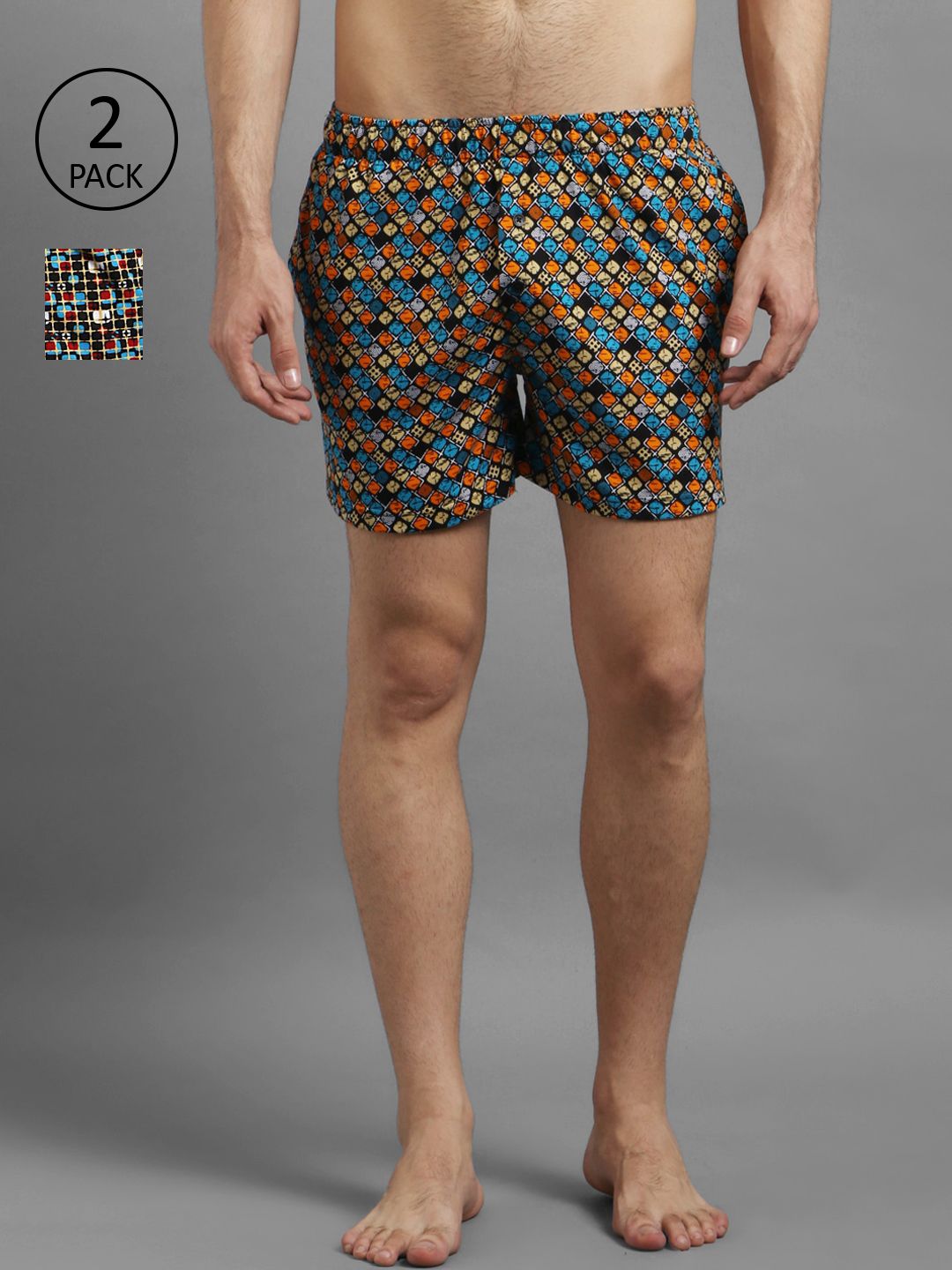 Kotty Men Pack Of 2 Printed Boxers
