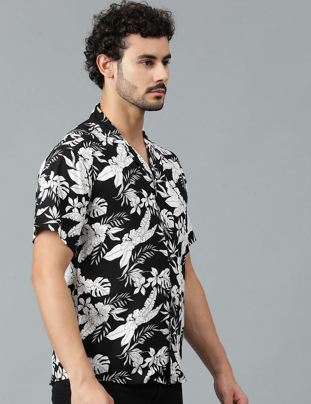 Kotty Men Floral Printed Casual Shirt