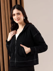 Kotty Women Cotton Hooded Sweatshirt