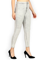Kotty Women Grey Skinny Fit High-Rise Clean Look Jeans