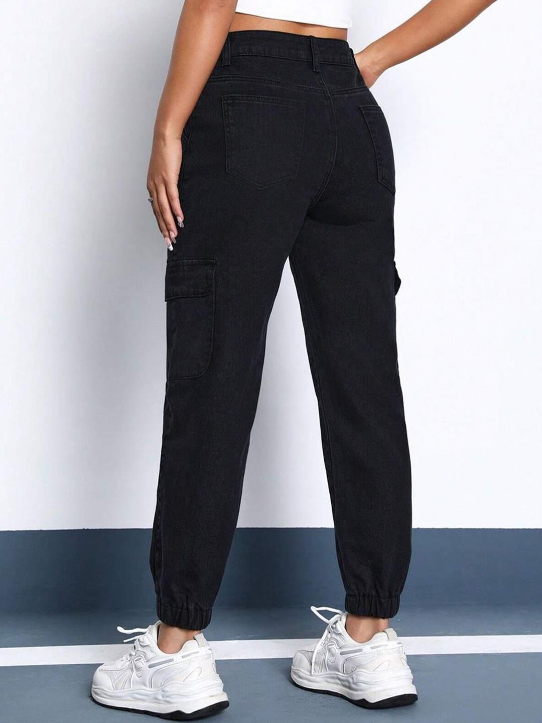 Kotty Women High-Rise Stretchable Cotton Joggers