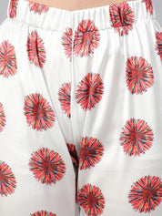 Kotty Floral Printed Satin Night Suit