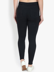 Kotty Women Black Skinny Fit High-Rise Clean Look Stretchable Jeans