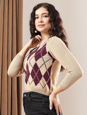 Kotty Women Crop Pullover Sweater