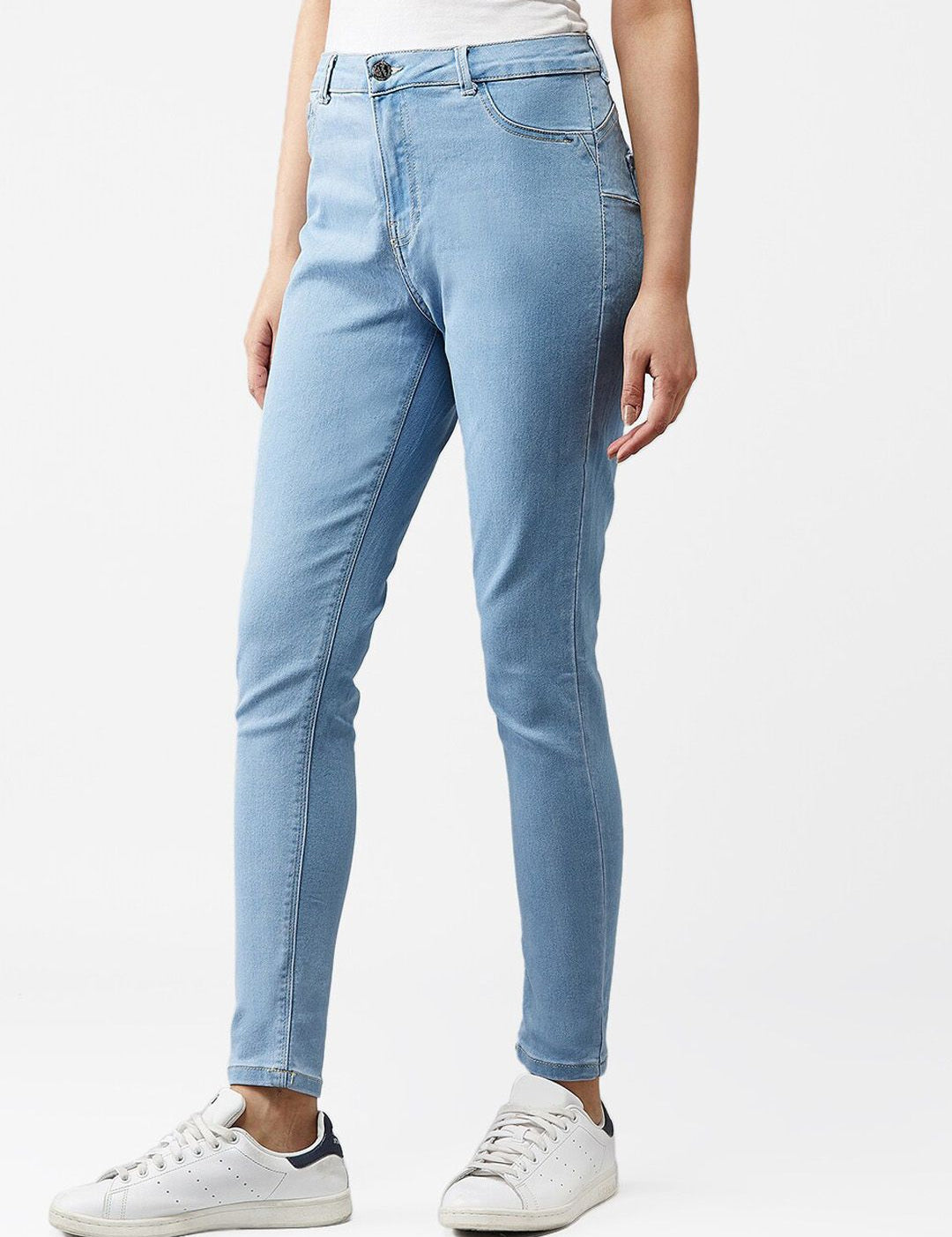 Kotty Women Blue Skinny Fit High-Rise Clean Look Jeans