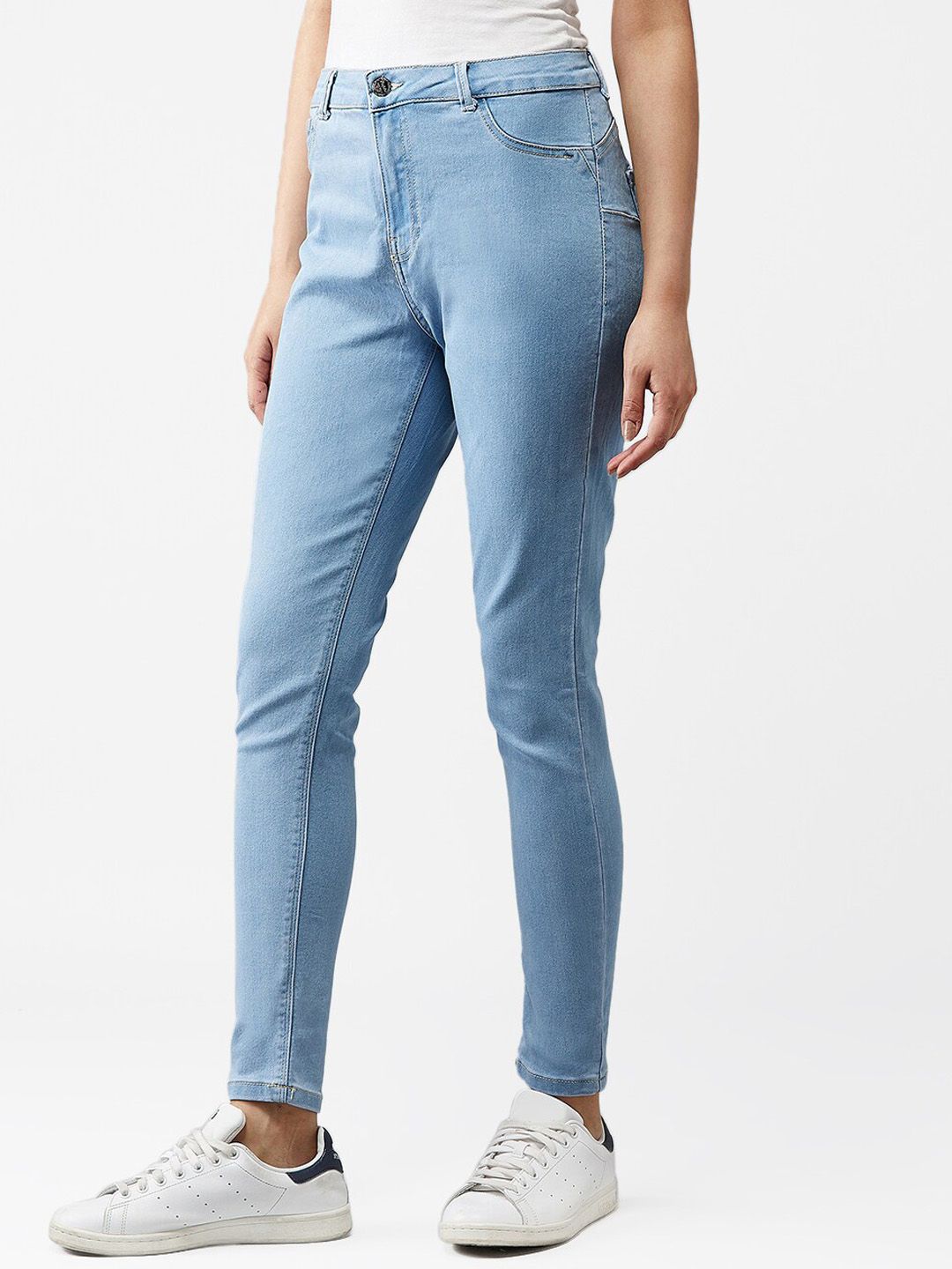 Kotty Women Blue Skinny Fit High-Rise Clean Look Jeans