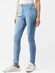 Kotty Women Blue Skinny Fit High-Rise Clean Look Jeans