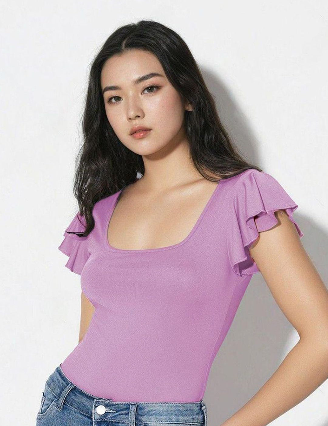 Kotty Women Solid Scoop Neck Top