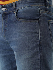 Kotty Men Blue Jean Slim Fit Clean Look Low-Rise Light Fade Stretchable Jeans