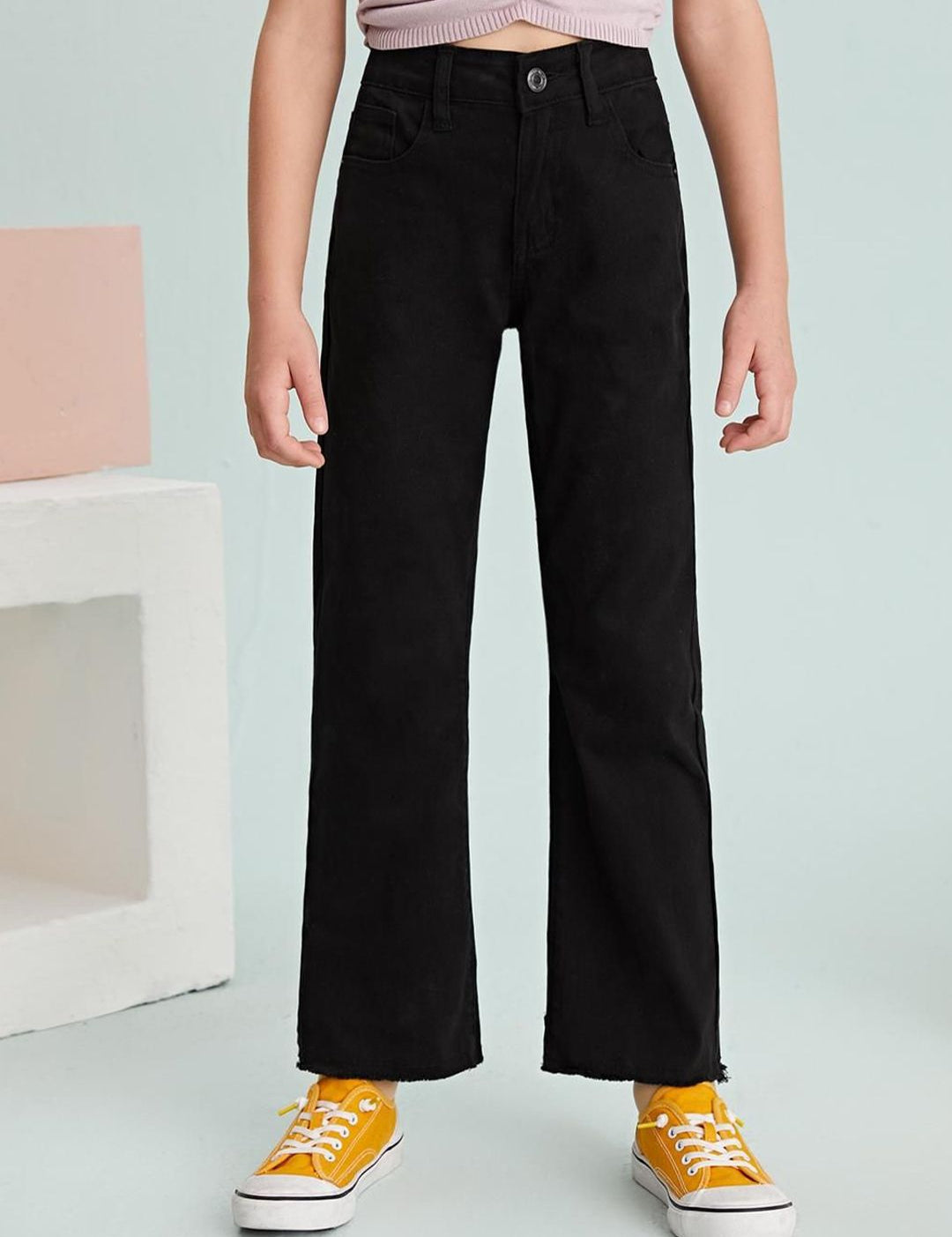 Kotty Girls Jean Mid-Rise Clean Look Stretchable Jeans