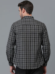 Kotty New Checked Spread Collar Casual Shirt