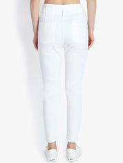 Kotty Women White Skinny Fit High-Rise Clean Look Jeans