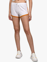 Kotty Women White Solid Regular Fit Regular Shorts