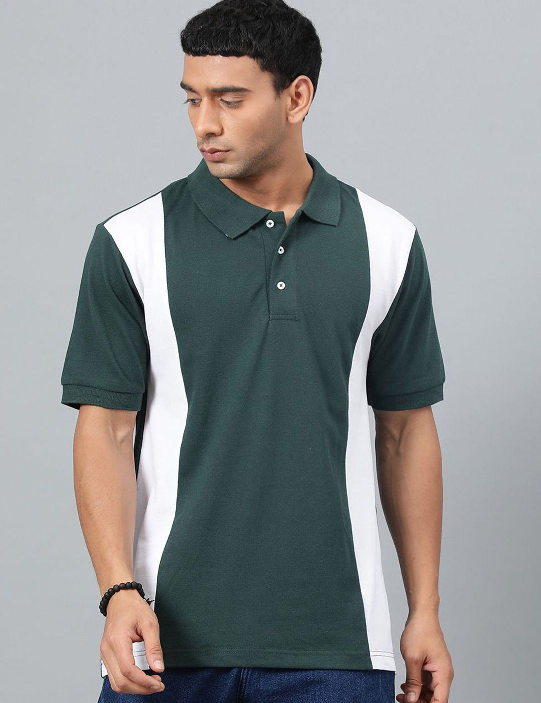 Kotty Men Solid Polo Collar T-shirt