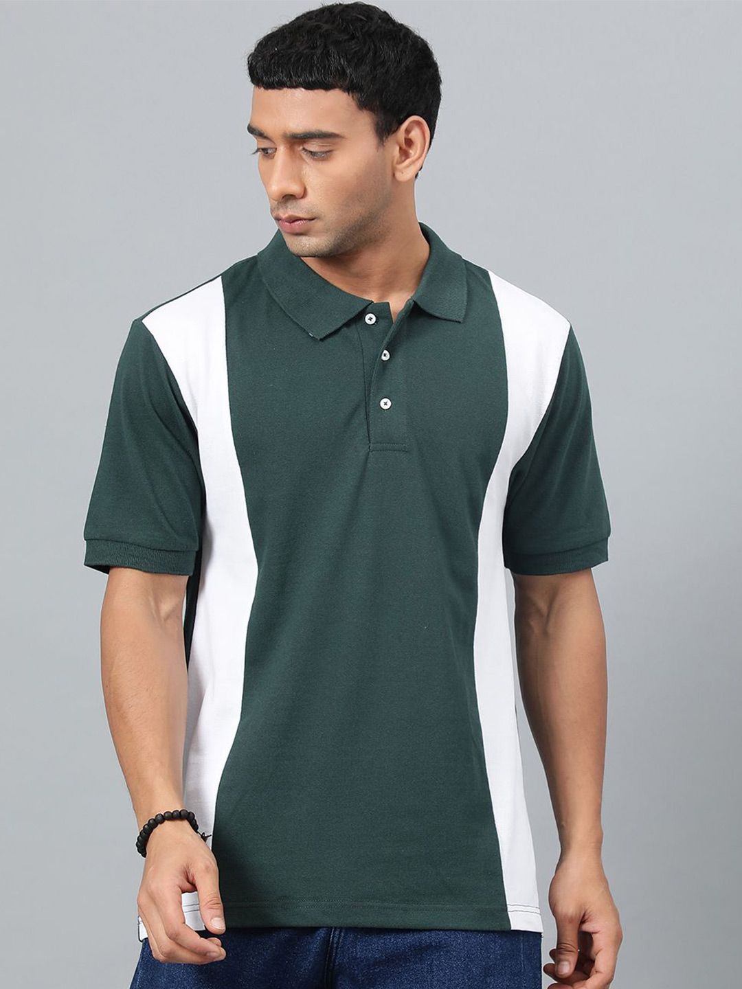 Kotty Men Solid Polo Collar T-shirt